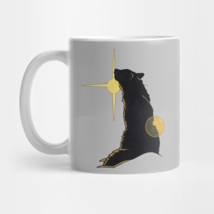 Sunlit Wolf Design Mug